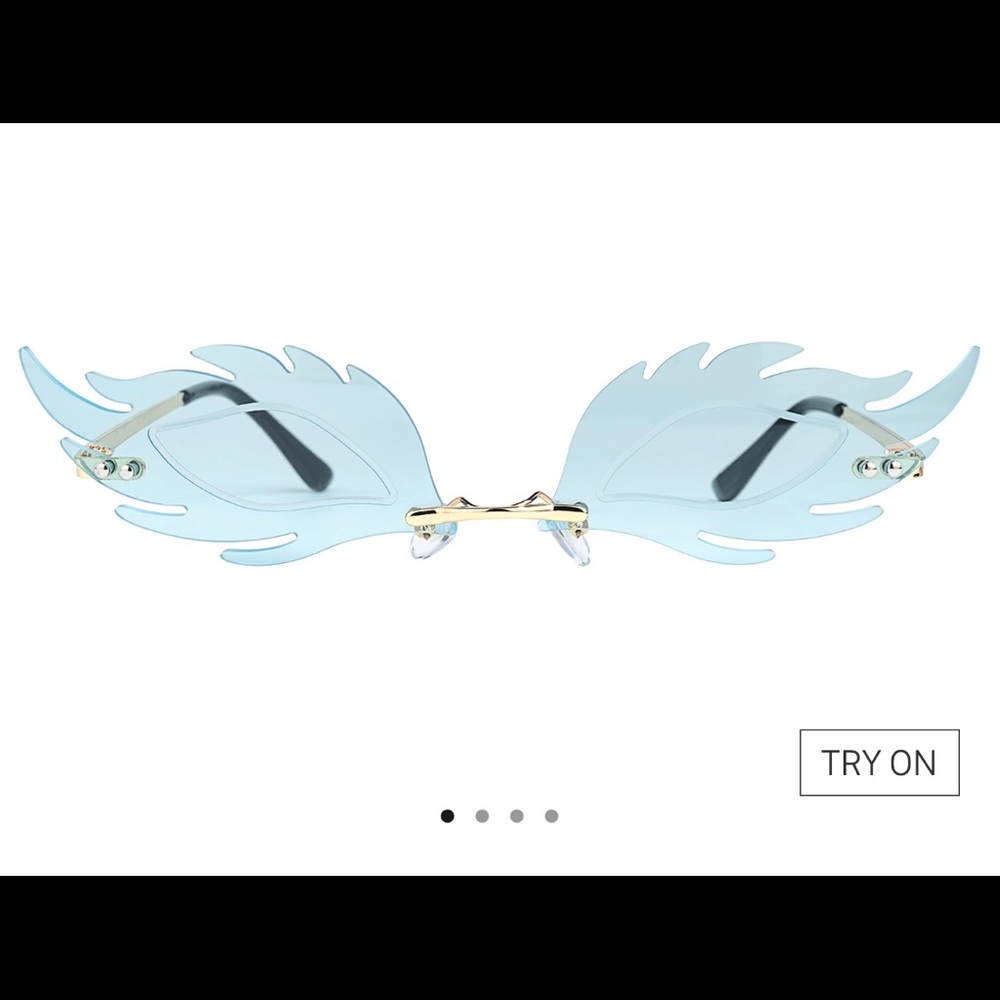 Blue Hippie Non-Prescription Sunglasses